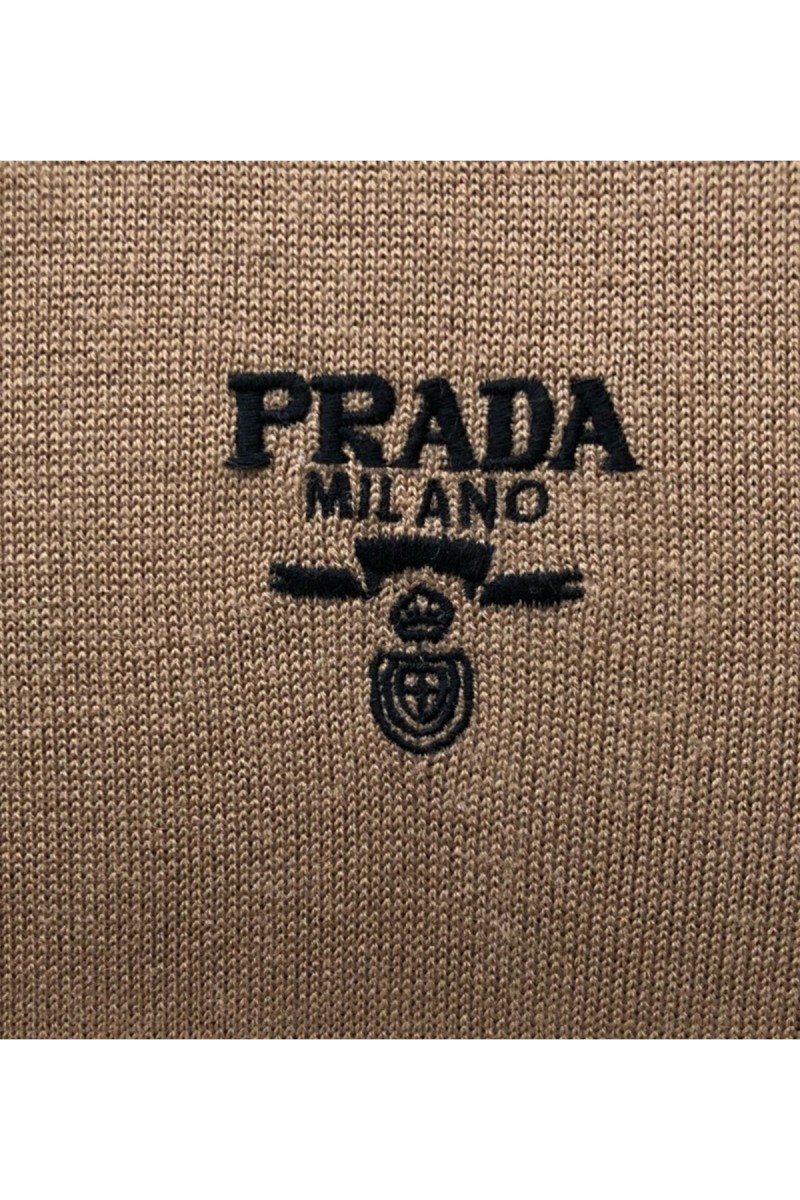 Prada, Men's Polo, Brown