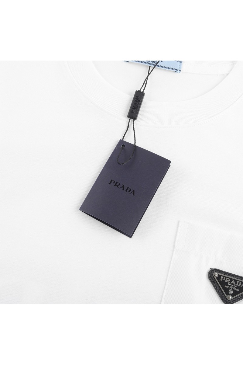 Prada, Men's T-Shirt, White