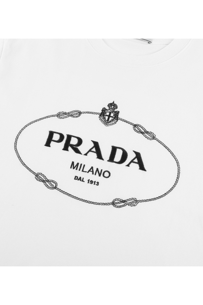 Prada, Men's T-Shirt, White