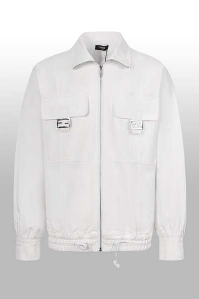 Fendi, Men's Jacket, White