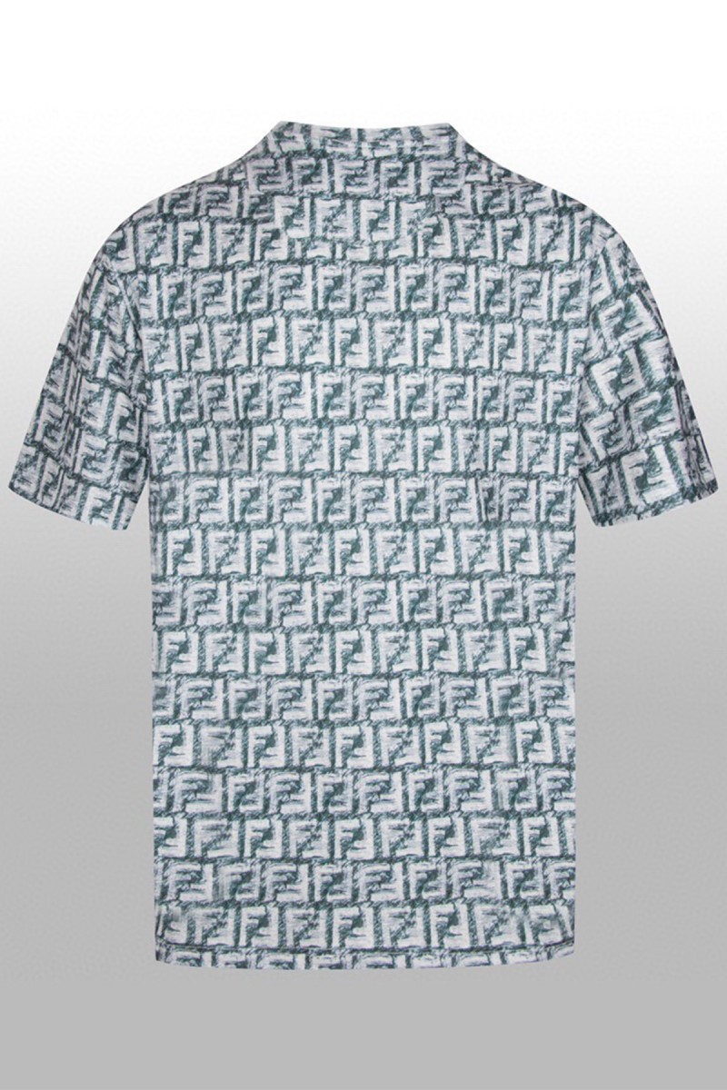 Fendi, Men's T-Shirt, Grey