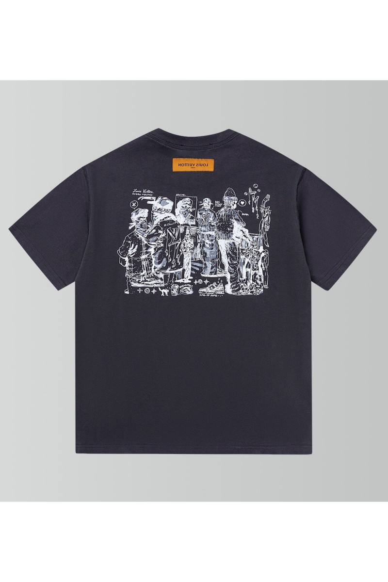 Louis Vuitton, Men's T-Shirt, Grey
