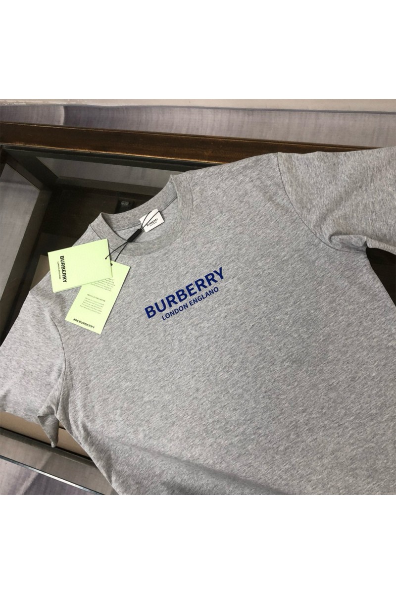 Burberry, Men's T-Shirt, Grey