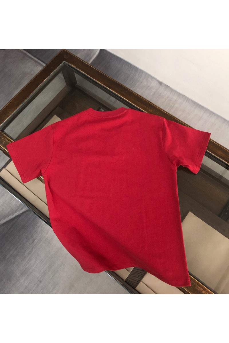 Fendi, Men's T-Shirt, Red