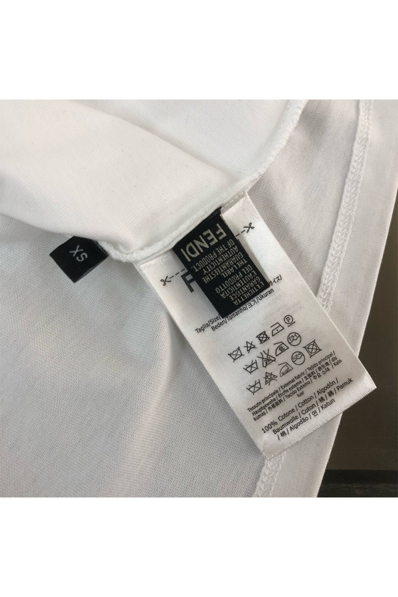 Fendi, Men's T-Shirt, White