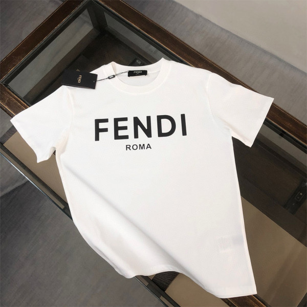 Fendi, Men's T-Shirt, White