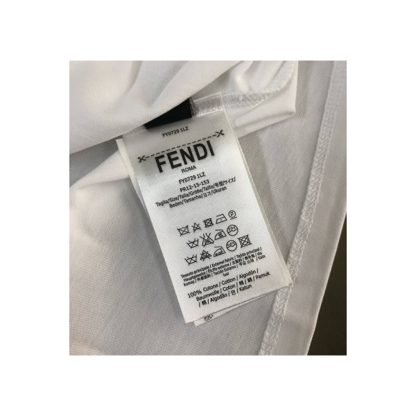 Fendi, Men's T-Shirt, White