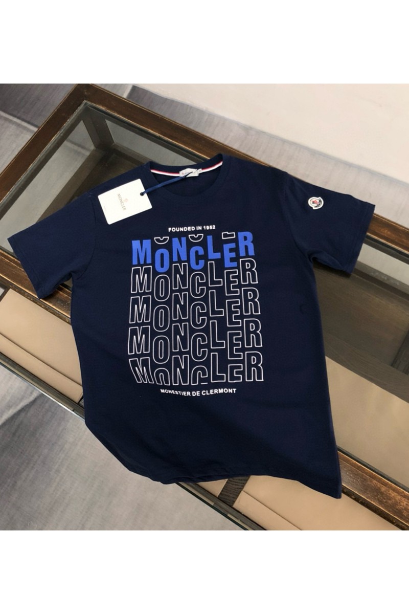 Moncler, Men's T-Shirt, Navy