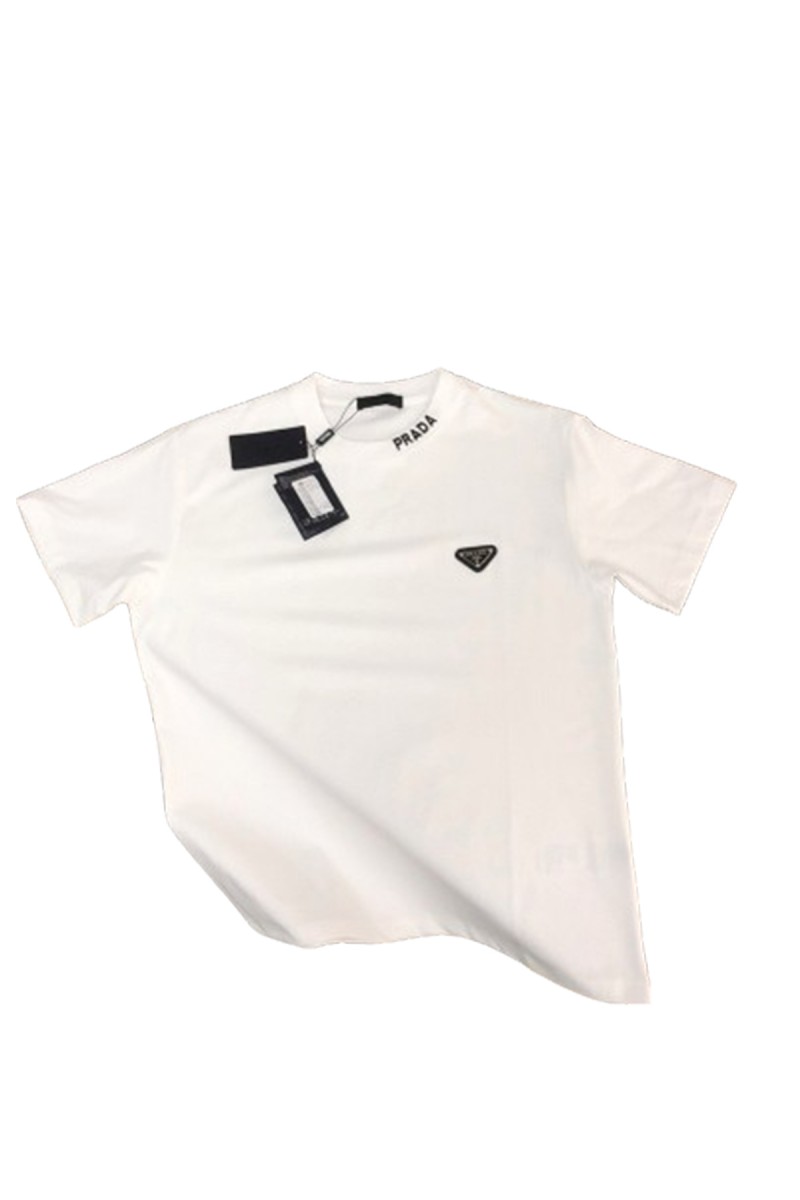 Prada, Men's T-Shirt, White