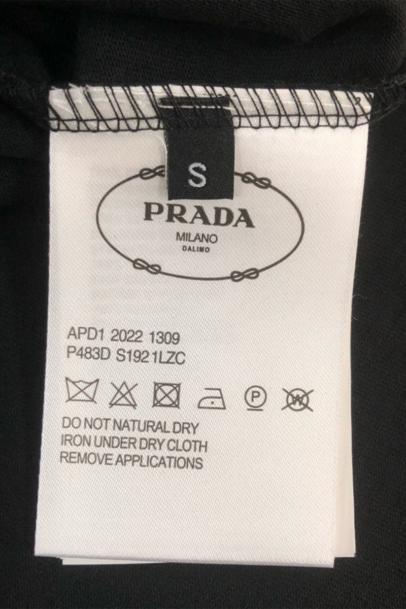 Prada, Men's T-Shirt, Black