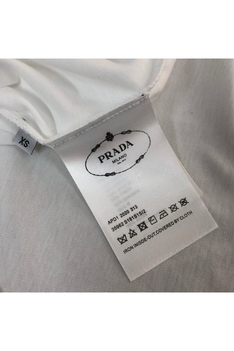 Prada, Men's T-Shirt, White