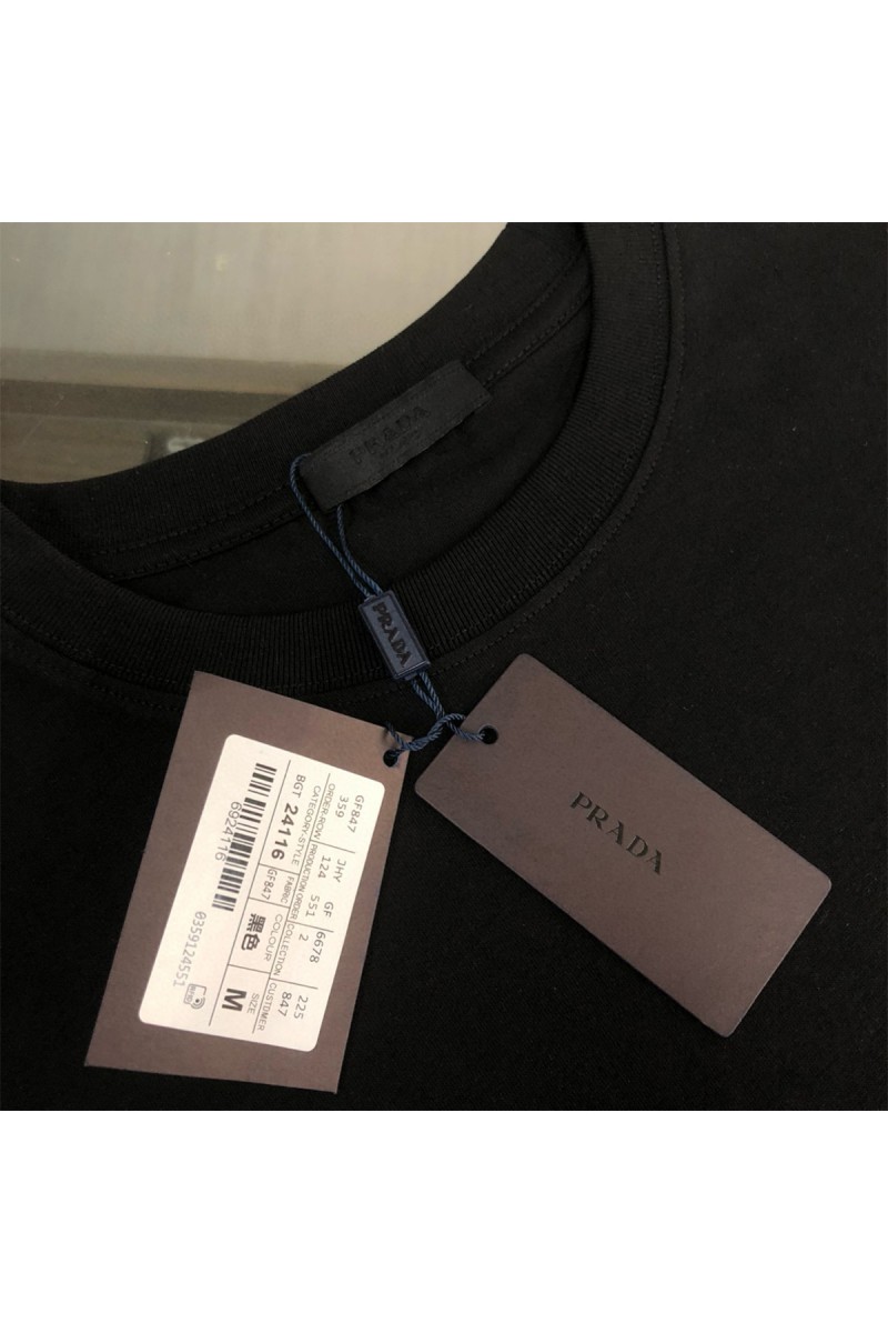 Prada, Men's T-Shirt, Black