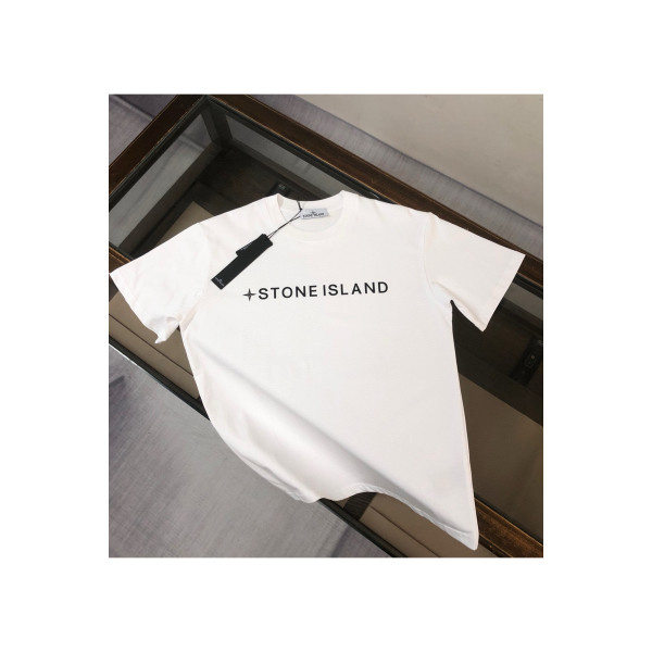 Stone Island, Men's T-Shirt, White