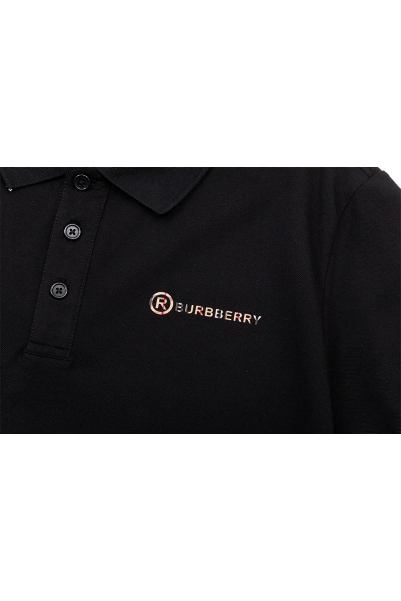 Burberry, Men's Polo, Black