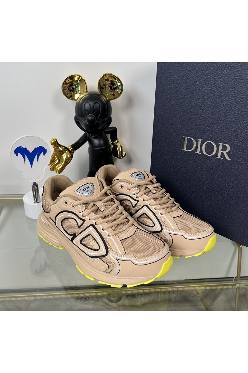 Christian Dior, B30, Women's Sneaker, Camel