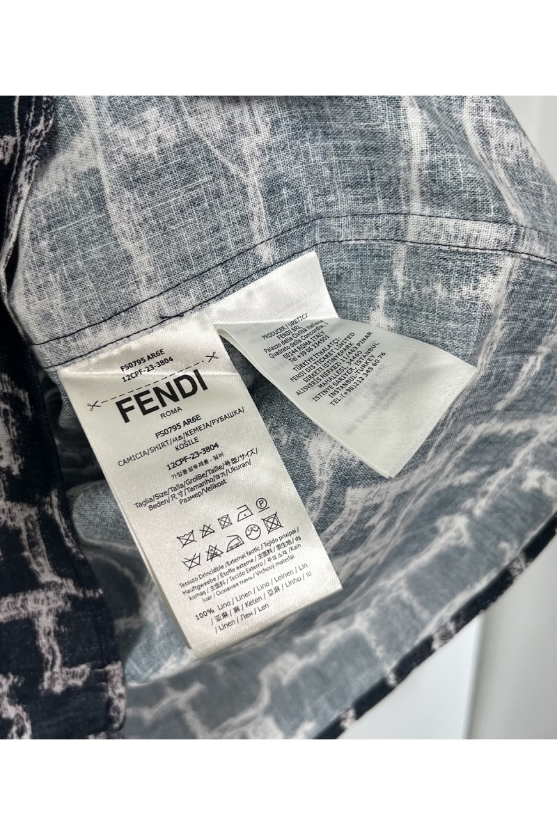 Fendi, Men's Shirt, Black