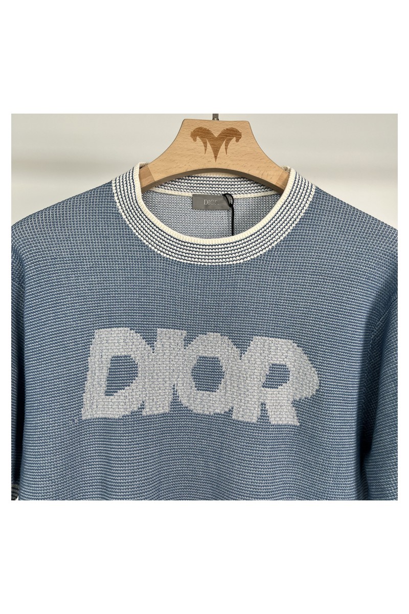 Christian Dior, Men's Knitwear, Blue