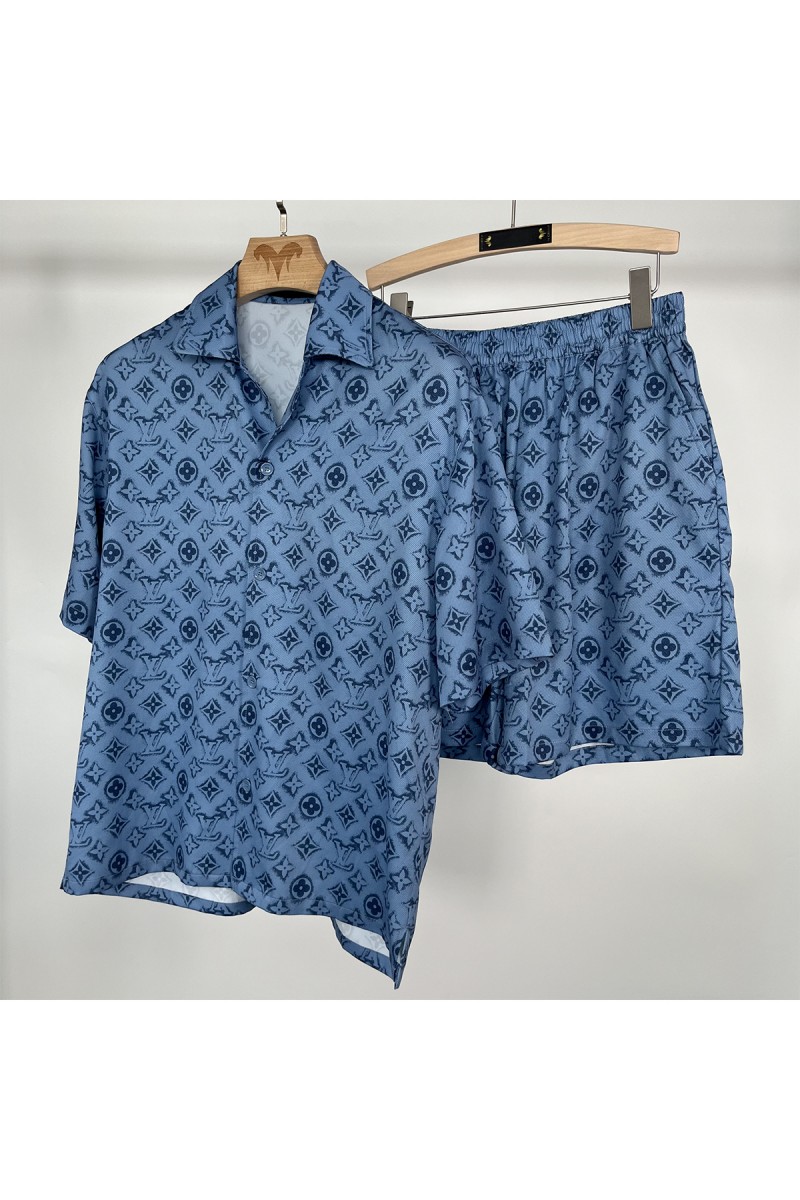 Louis Vuitton, Men's Short Suit, Blue