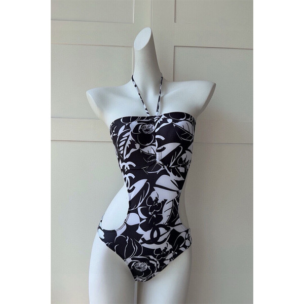 Chanel, Women's Swimsuit, Black