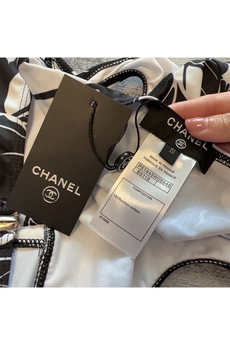 Chanel, Women's Swimsuit, Black