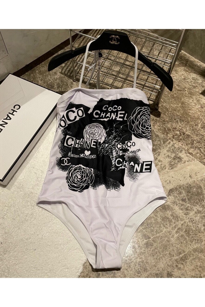 Chanel, Women's Swimsuit, White