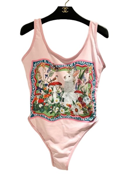 Dolce Gabbana, Women's Swimsuit, Pink