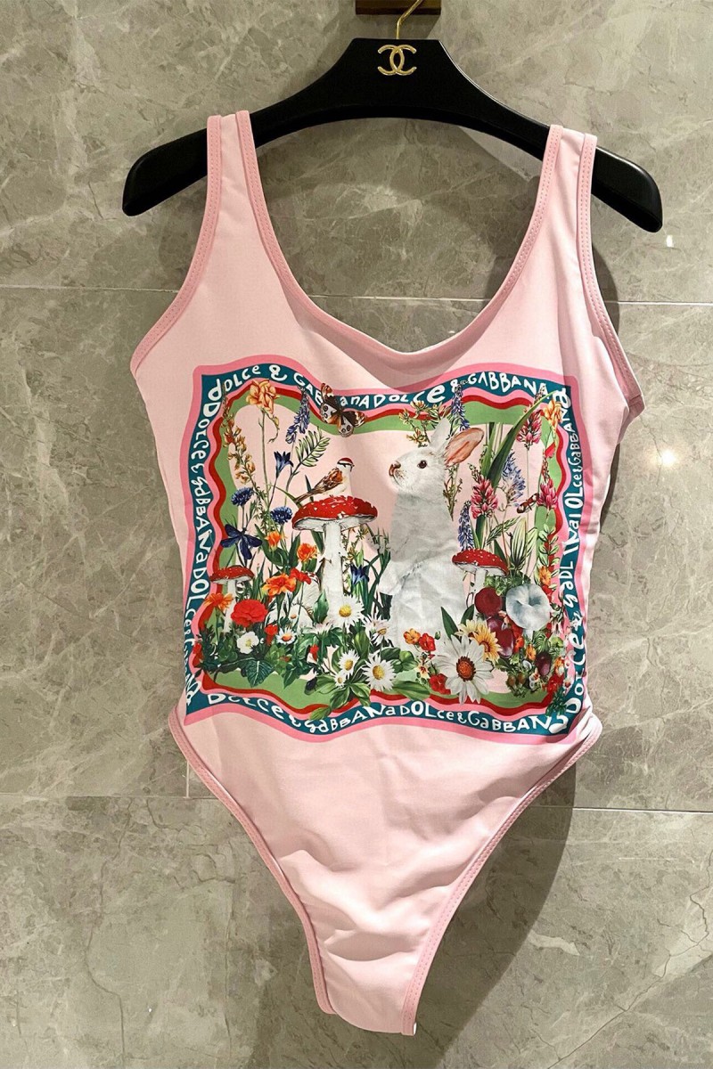 Dolce Gabbana, Women's Swimsuit, Pink