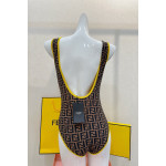 Fendi, Women's Swimsuit, Brown