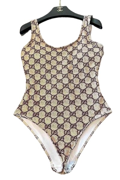 Gucci, Women's Swimsuit, Beige