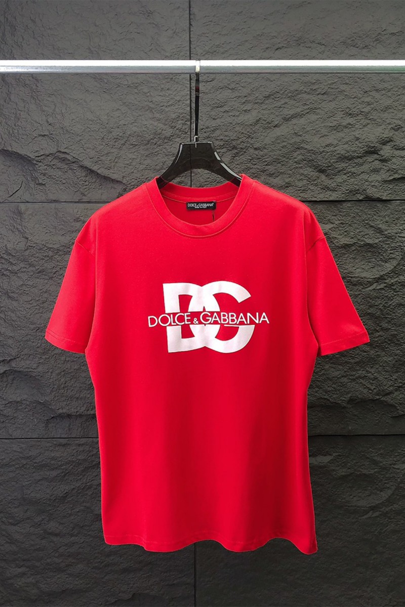 Dolce Gabbana, Men's T-Shirt, Red