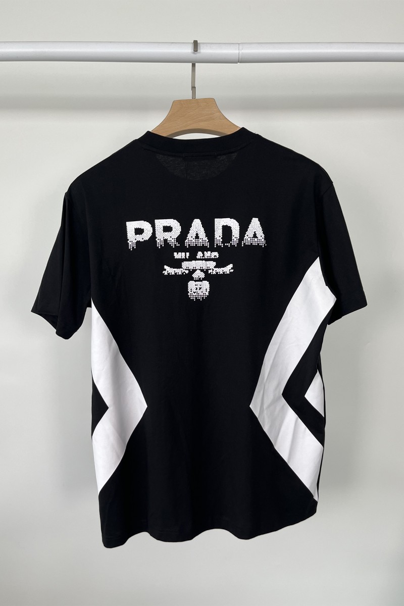 Prada, Men's T-Shirt, Black