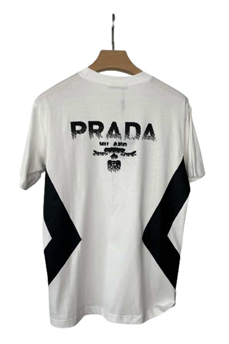 Prada, Men's T-Shirt, White