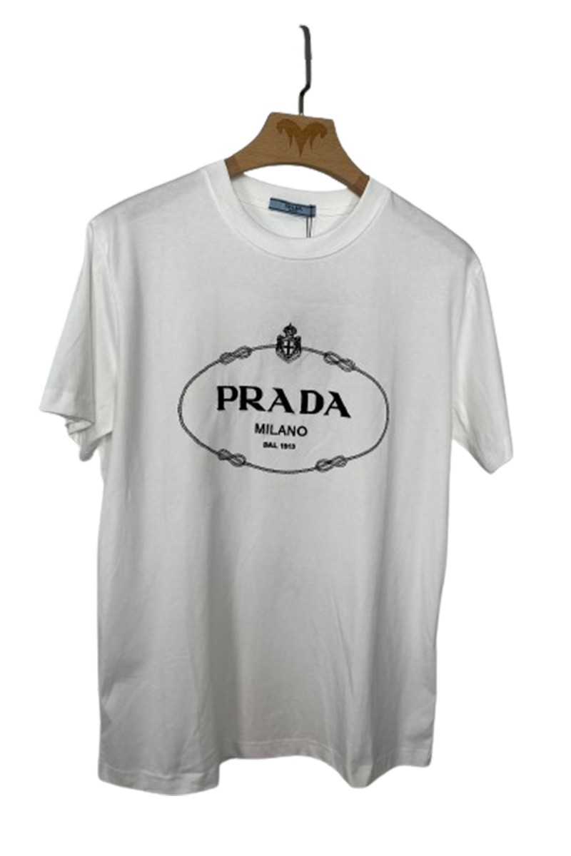 Prada, Men's T-Shirt, White