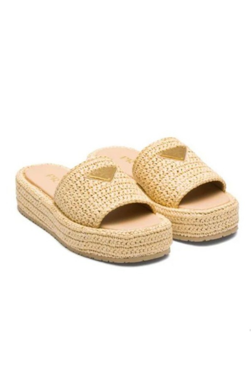 Prada, Women's Slipper, Beige