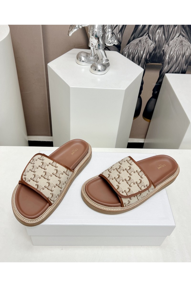 Celine, Women's Slipper, Beige