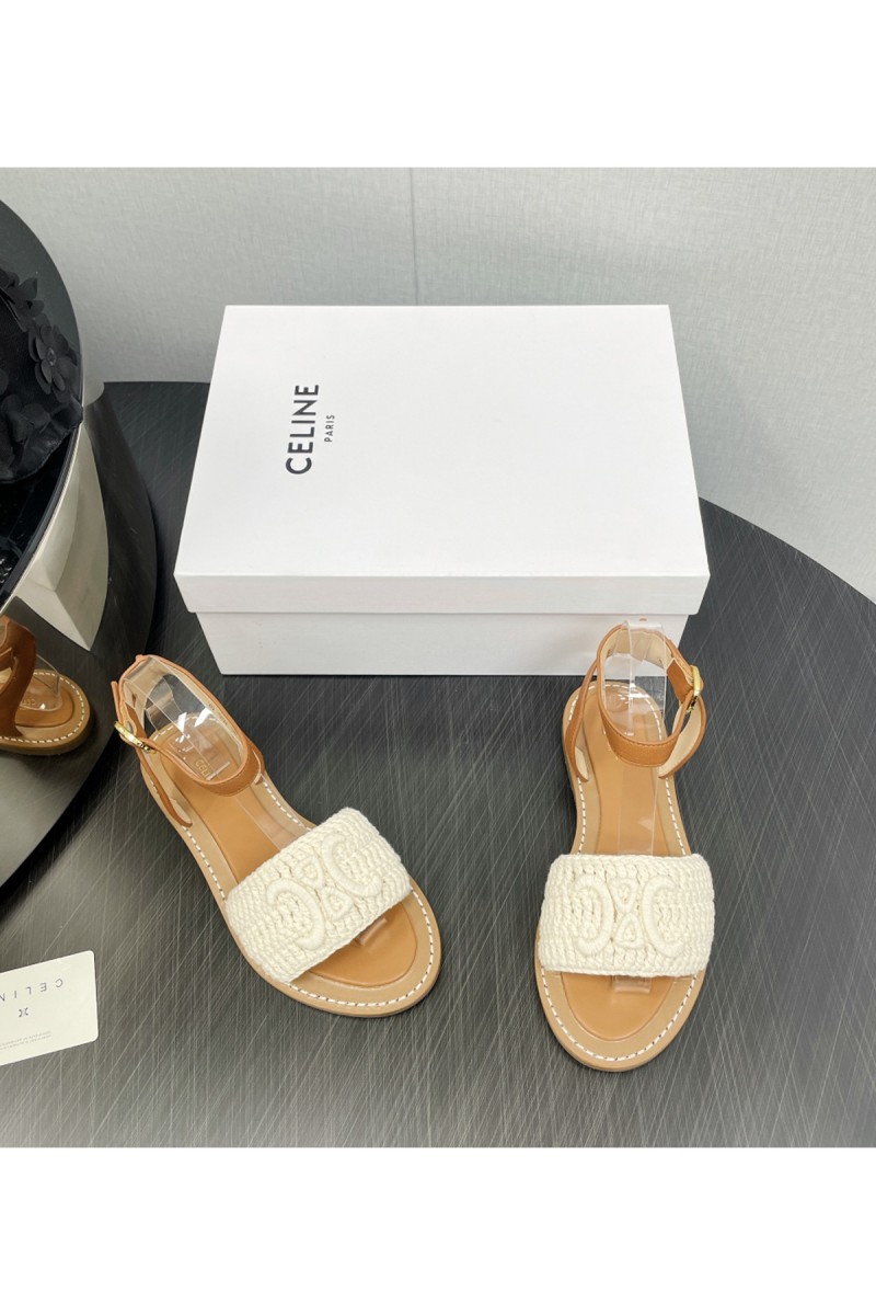 Celine, Women's Sandal, Beige