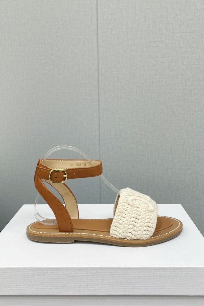 Celine, Women's Sandal, Beige