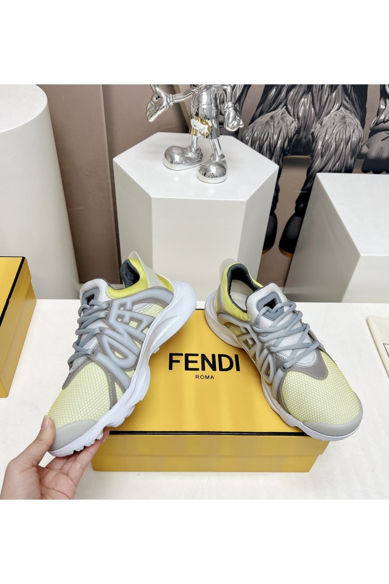 Fendi, Men's Sneaker, Yellow