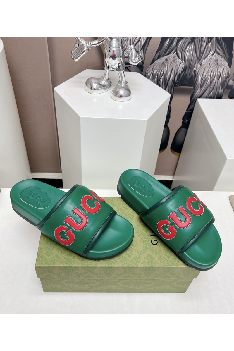 Gucci, Women's Slipper, Green