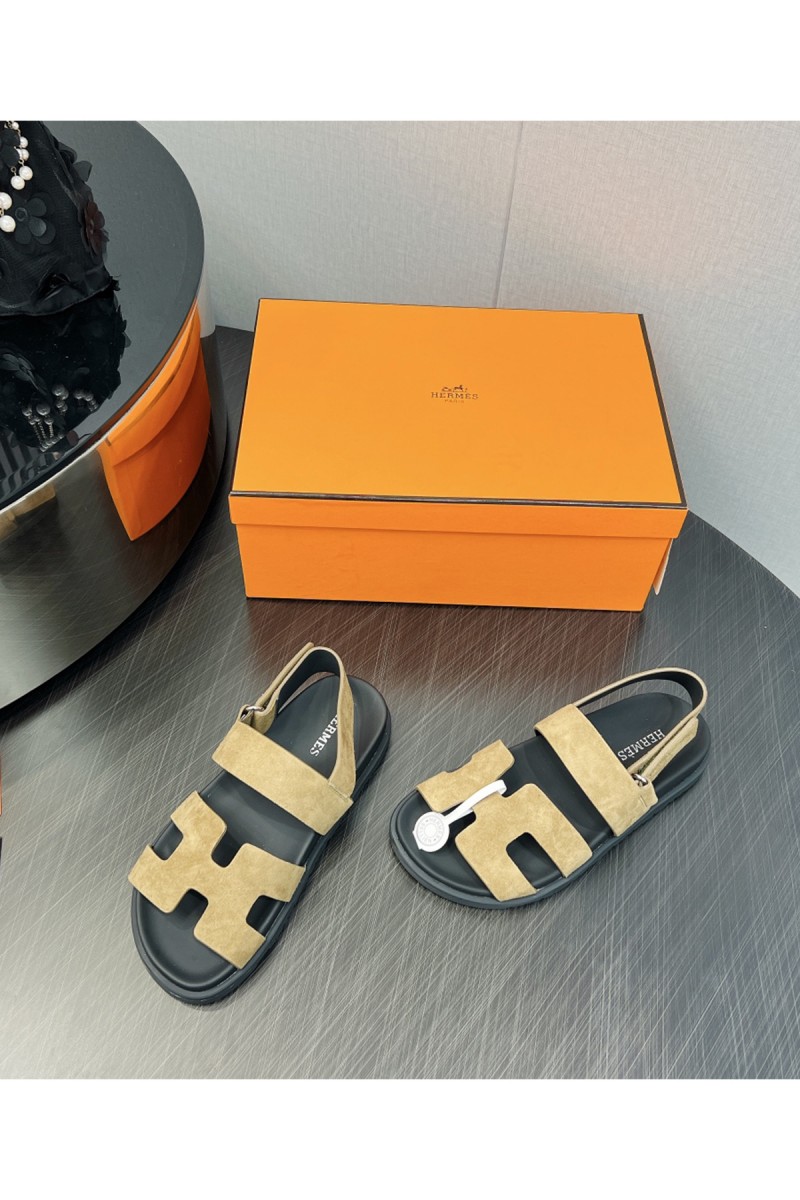 Hermes, Women's Sandal, Camel