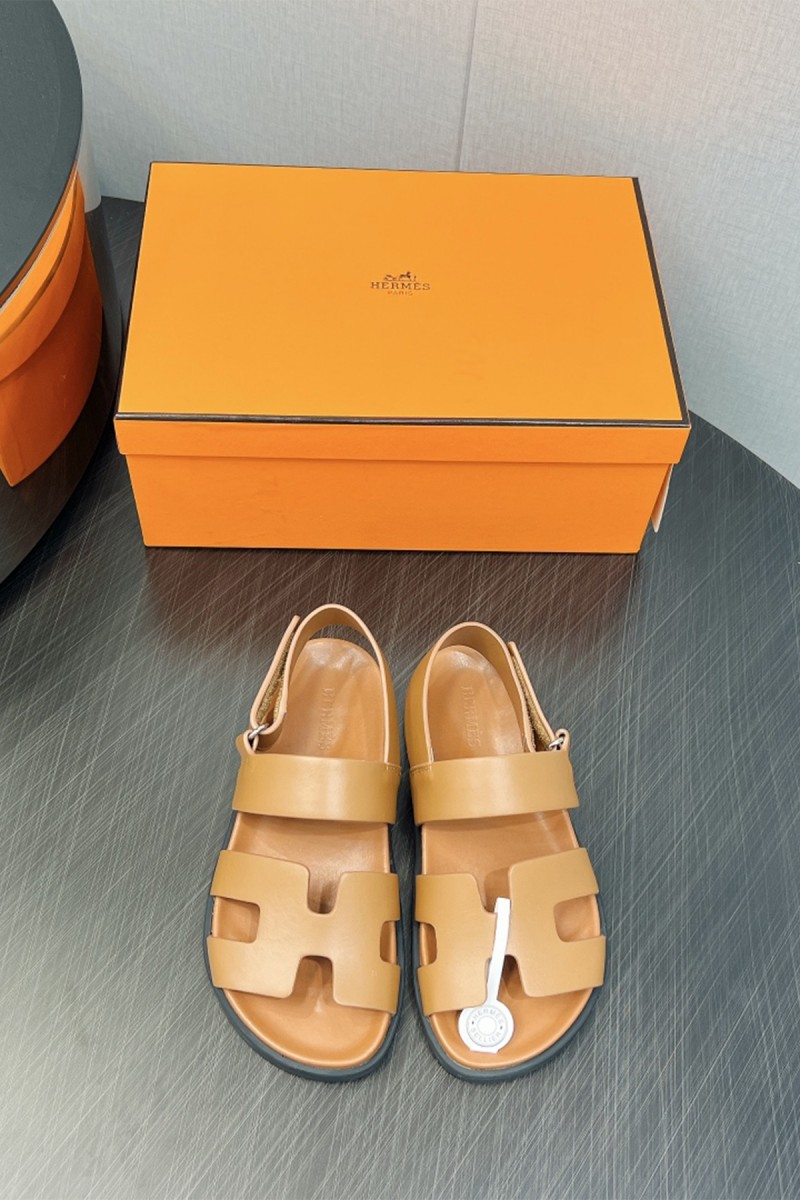 Hermes, Women's Sandal, Camel