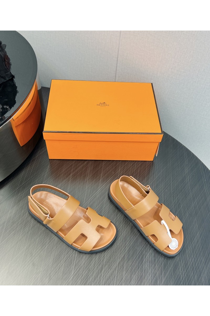 Hermes, Women's Sandal, Camel