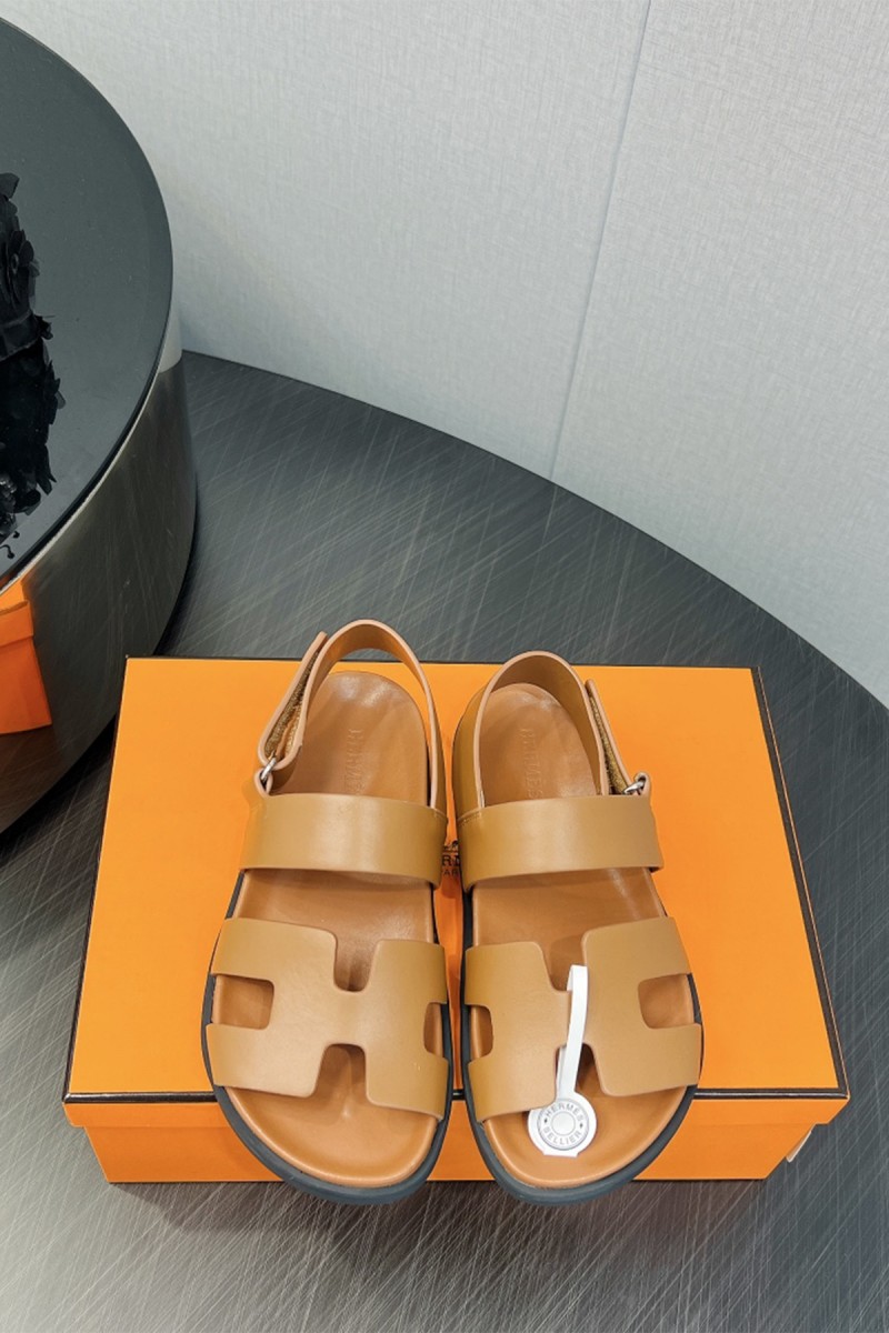 Hermes, Women's Sandal, Camel