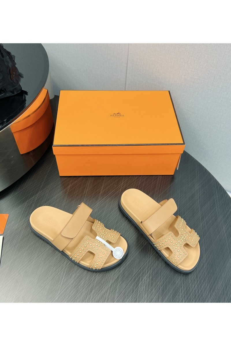 Hermes, Women's Slipper, Camel