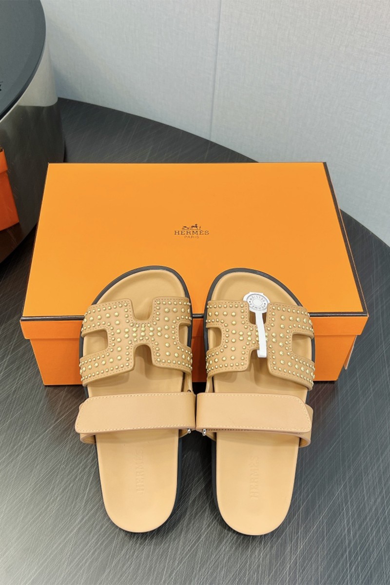 Hermes, Women's Slipper, Camel