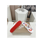 Christian Louboutin, Men's Slipper, White