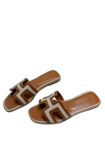 Hermes, Women's Slipper, Brown