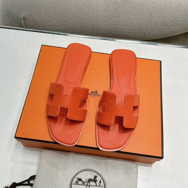 Hermes, Women's Slipper, Orange