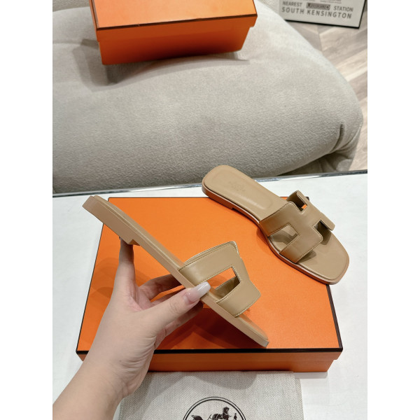 Hermes, Women's Slipper, Beige