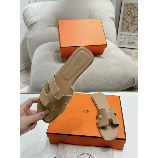 Hermes, Women's Slipper, Beige